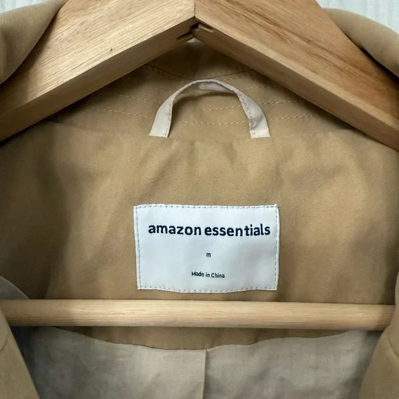 PERFECT CONDITION💖 Light Tan Camel Trenchcoat from Amazon Essentials - Picture 5 of 10